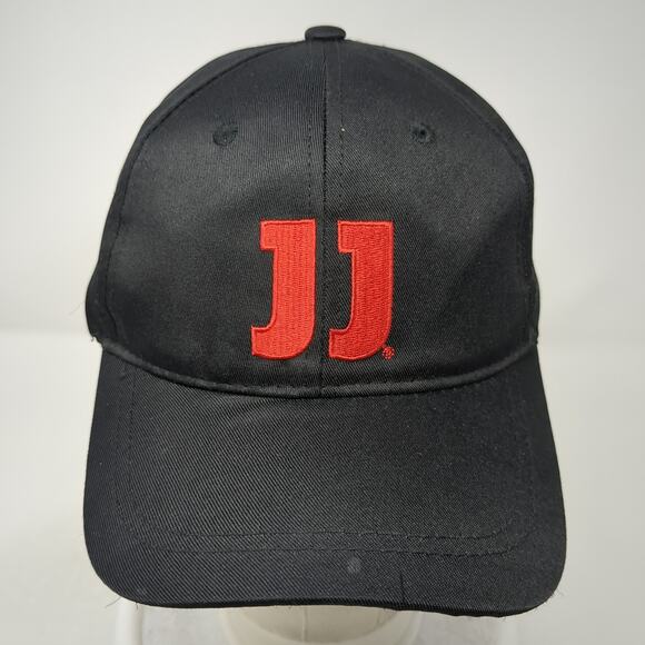 Jimmy John's Snapback Cap Black One Size Adjustable Embroidered Vented Holes - Picture 2 of 9